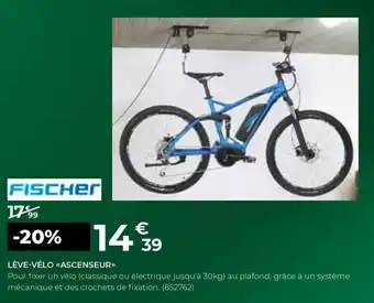 Feu Vert Fischer lève-vélo «ascenseur» offre