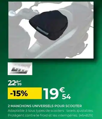 2 manchons universels pour scooter