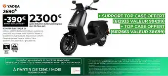 Feu Vert Yadea scooter électrique g5 offre