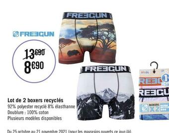 Lot de 2 boxers recyclés