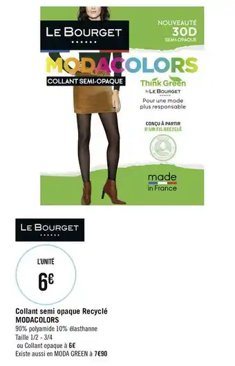 Modacolors collant semi opaque recyclé