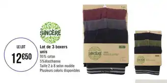 Lot de 3 boxers