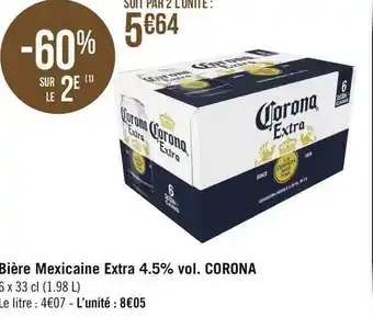 Corona bière mexicaine extra 4.5% vol.