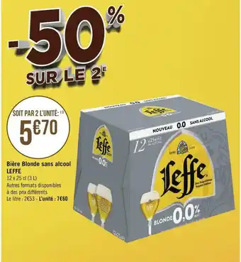 Leffe bière blonde sans alcool