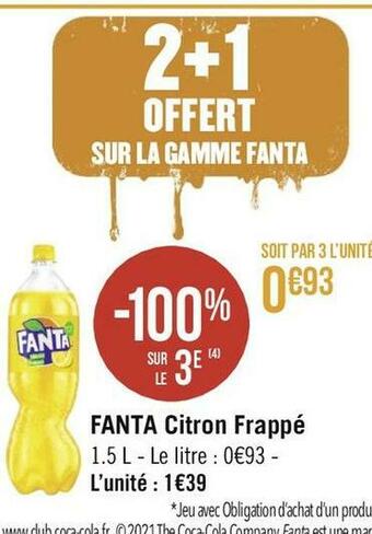 Fanta fanta citron frappé