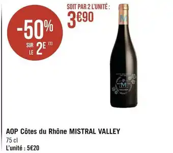 Mistral valley aop côtes du rhône