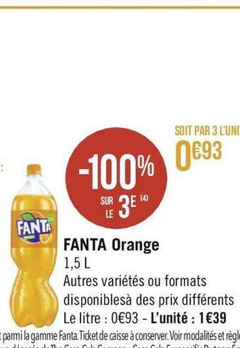 Géant Casino Fanta fanta orange offre