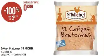 Géant Casino St michel crêpes bretonnes offre