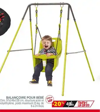 Gifi Balançoire Pour Bébé offre