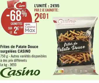 Géant Casino Casino frites de patate douce surgelées offre