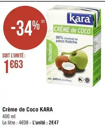 Kara crème de coco