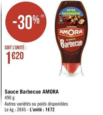 Amora sauce barbecue