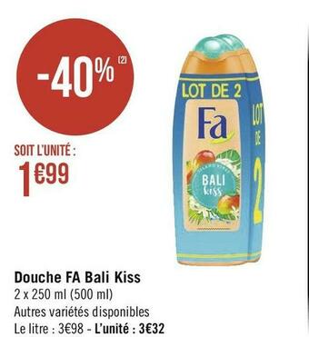 Géant Casino Fa douche bali kiss offre