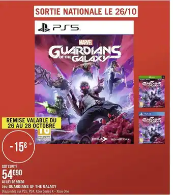Géant Casino Jeu guardians of the galaxy offre