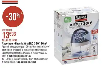Géant Casino Rubson absorbeur d’humidité 360° 20m2 offre