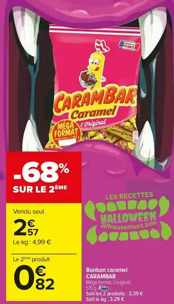 Carrefour Market Carambar bonbon caramel offre