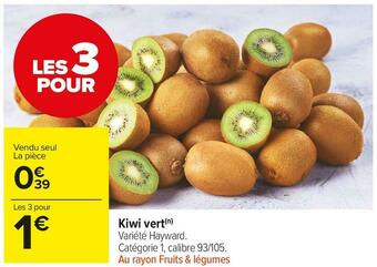 Carrefour Market Kiwi vert offre