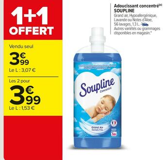 Carrefour Market Soupline adoucissant concentré offre