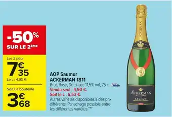 Carrefour Market Ackerman aop saumur 1811 offre