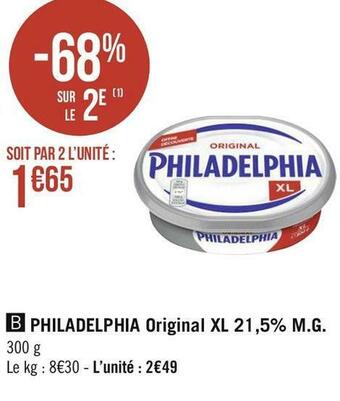 Géant Casino Philadelphia philadelphia original xl 21,5% m.g. offre