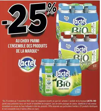 Géant Casino Lactel bon plan au choix parmi l’ensemble des produits de la marque lactel offre