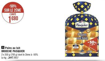 Pasquier pains au lait brioche