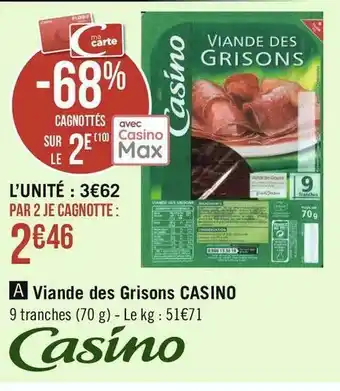 Casino viande des grisons
