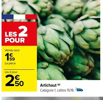 Carrefour Artichaut (P) offre