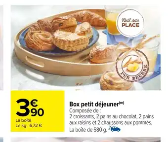 Carrefour Box petit déjeuner offre