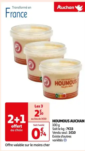 Auchan Supermarché AUCHAN HOUMOUS offre