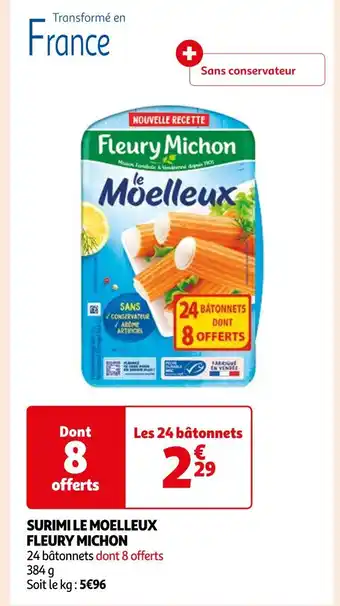 Auchan Supermarché FLEURY MICHON SURIMI LE MOELLEUX offre