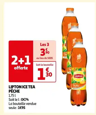 Auchan Supermarché LIPTON LIPTON ICE TEA PÊCHE offre