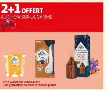 Auchan Supermarché GLADE 2+1 OFFERT AU CHOIX SUR LA GAMME GLADE offre