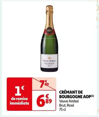Auchan Supermarché CRÉMANT DE BOURGOGNE AOP offre