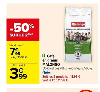 Carrefour i Café en grains offre