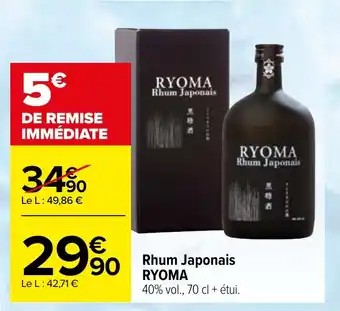 Carrefour Rhum Japonais RYOMA offre