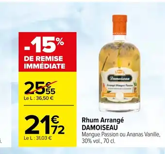 Carrefour Rhum Arrangé DAMOISEAU offre