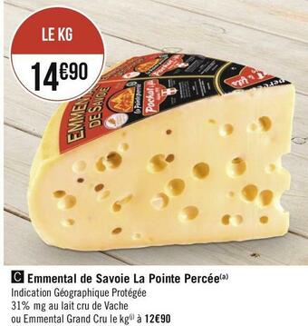 Emmental de savoie la pointe percée