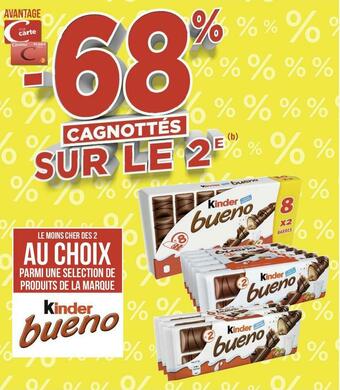 Kinder bon plan sur une selection de produits de la marque kinder