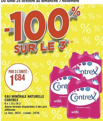 Contrex eau minérale naturelle