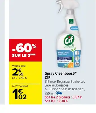 Carrefour Spray Cleenboost (d) CIF offre