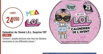 Géant Casino Tot calendrier de l’avent l.o.l. surprise tot offre