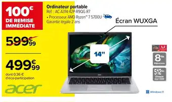 Carrefour Ordinateur portable offre