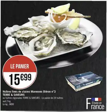 Géant Casino Casino huîtres fines de claires marennes oléron n°3 offre