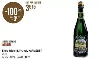Karmeliet bière tripel 8,4% vol.