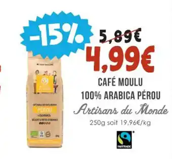 Naturalia CAFÉ MOULU 100% ARABICA PÉROU offre