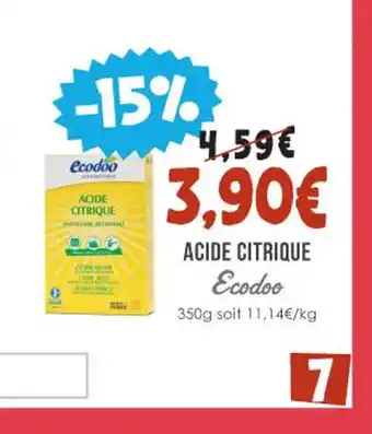 Naturalia ACIDE CITRIQUE offre