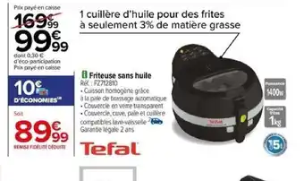 Carrefour Friteuse sans huile offre