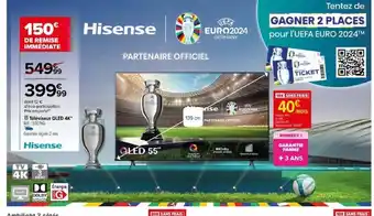 Carrefour Hisense televiseur QLED 4k offre