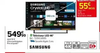 Carrefour Téléviseur LED 4K offre